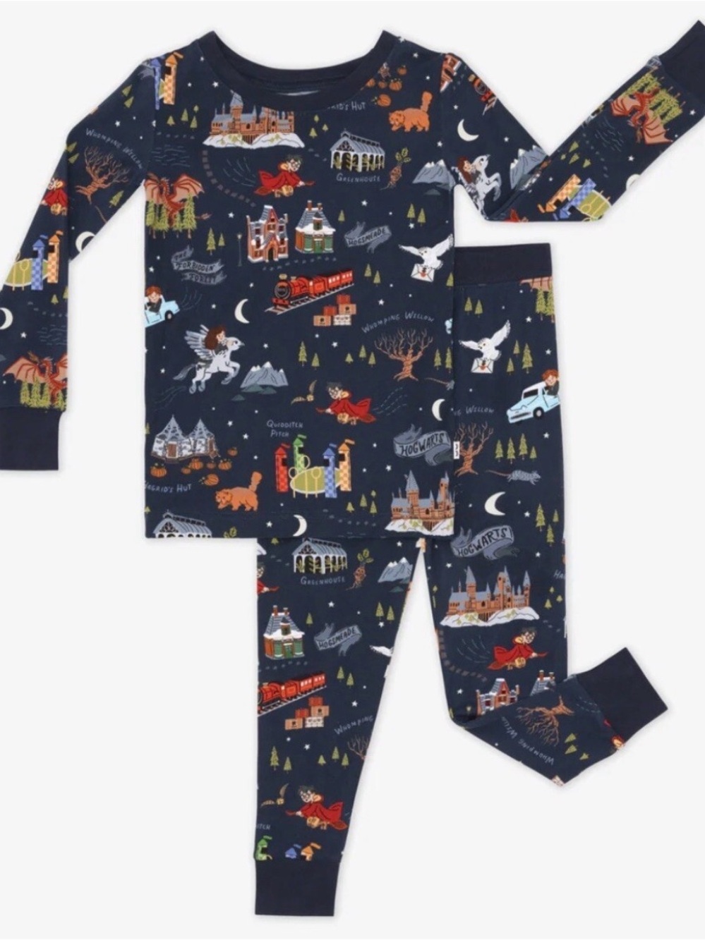 Little Sleepies “Evening at Hogworth” Print - Kids Size 12-14 - Harry Potter